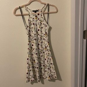Floral white dress